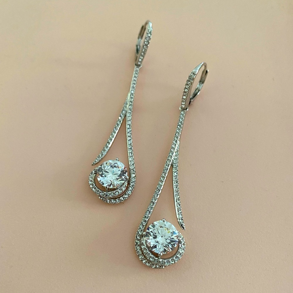 CZ DROP EARRINGS